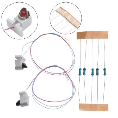 Signaux nains avec fils / LED 20mA vert ??chelle OO/HO dispositions plastique - Photo 1/4