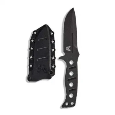 Cuchillo Adamas Hoja Fija 375BK-1 HECHO EN BANCO Negro Cobalto CPM-CruWear Acero Foto 1 de 4
