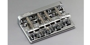 Gotoh 201B-4 String Precision Jazz Bass Bridge for Fender P Jazz Bass CHROME New - Picture 1 of 2