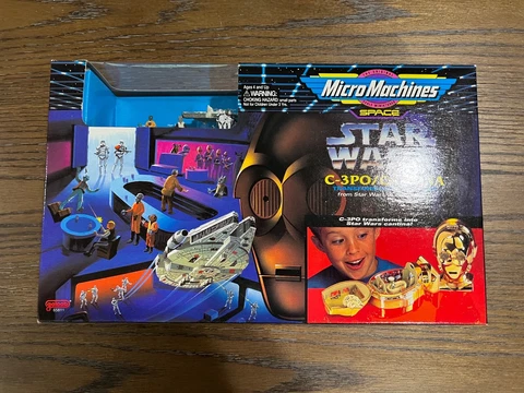 Galoob Star Wars Micro Machines C-3PO / Cantina Set 1994 vintage NIB Cover