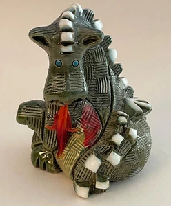 De colección Artesanía Rinconada Dragón Lengua Roja Artista Firmado Uruguay Hecho a Mano 252 - Imagen 1 de 7