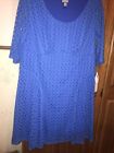 New With Tags Plus Size Royal Blue Party Holiday Dress Gorgeous Size 20W