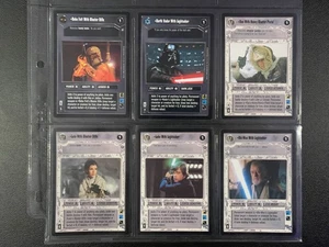 Juego de 6 cartas Star Wars CCG SWCCG mejorado Premiere Premium Leia con rifle bláster - Imagen 1 de 7