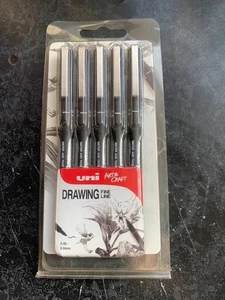 uniball arts & craft drawing fine line 0.05-0.8mm Pack of 5 - Picture 1 of 1