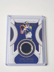 Panini National Treasures 2021 Tyler Higbee Rams Game Used Patch Gold NFL /49 - Bild 1 von 2