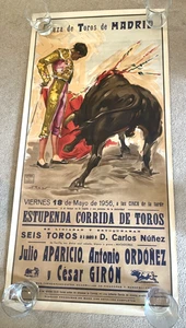 Poster vintage corrida - 1956 - Plaza de Toros de Madrid - Foto 1 di 3