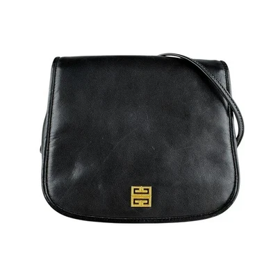 Auth GIVENCHY Shoulder Bag   black leather z5844 - Image 1 of 4
