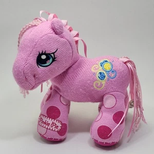 My Little Pony G3 Pinkie Pie Plush 2007 Hasbro Yarn Ribbon Hair - Picture 1 of 11