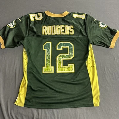 Camiseta deportiva de neón verde Nike On Field de los Green Bay Packers de la NFL para hombre talla 40 Foto 1 de 4