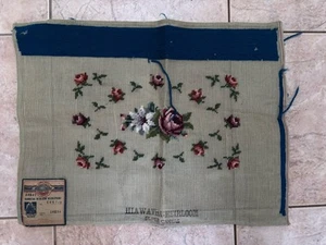 Hiawatha Erbstück Nadelspitze Leinwand 16” x 20” unvollendet - Bild 1 von 3
