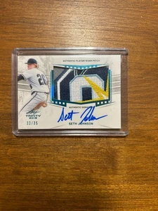 2019 LEAF TRINITY SETH JOHNSON RPA AUTO /35 RELIC PATCH LOGO AUTO RC - Picture 1 of 1
