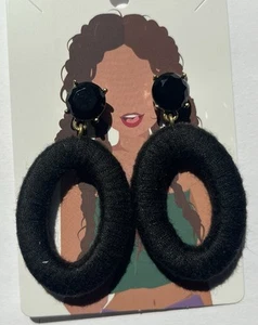 JC Crew Black Fashion Earrings - Picture 1 of 3