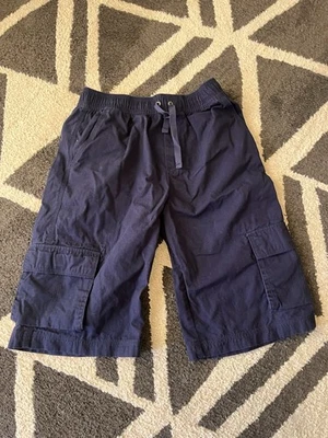 Hanna Andersson Blue Cargo Shorts Boys Size 14-16 Pull On Cotton - Image 1 of 4