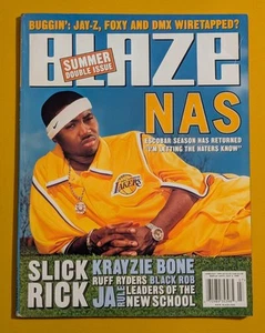 Vtg Blaze Magazine - 1999 - Nas Ja Rule Ruff Ryders Outsidaz 90s Hip Hop Rap Ads - Picture 1 of 20