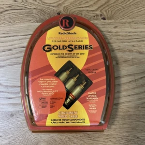 Radio Shack 24K Gold Series Cavo Video Componente 12FT Nuovo - Foto 1 di 2