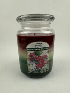 Old Virginia Candle Co. Triple Fragrance Cranberry/ Magnolia/ Bayberry 26oz New - Picture 1 of 7
