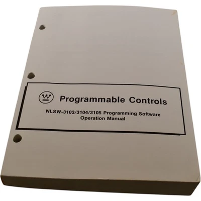 NUEVO Manual de operación del software de programación Westinghouse NLSW-3103/3104/3105  Foto 1 de 4