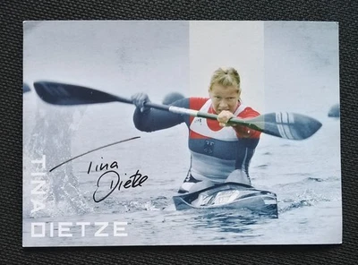 15356 Tina Dietze Kanu Autogrammkarte original signiert - Bild 1 von 2