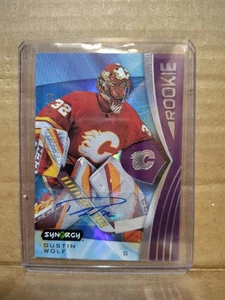 2023 Upper Deck Synergy Rookie Autograph Purple #80/99 Dustin Wolf RC Auto JC - Bild 1 von 4