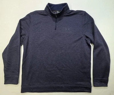 Pullover de golf Under Armour Storm real para hombre XL azul 1/4 cremallera sudadera chaqueta Foto 1 de 4