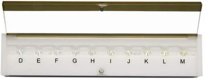 10 Colours Colorimetric Stones Gia Standard Master Class Professional Tester Box - Image 1 of 4