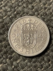 1956 GREAT BRITAIN 1 Shilling Coin - Picture 1 of 2