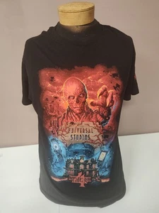 Stranger Things Season 4 Universal Studios Halloween Horror 2023 L Black T-Shirt - Picture 1 of 7