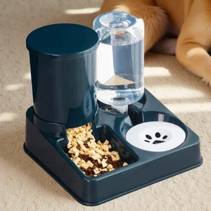 Automatic Dog Feeder Automatic Pet Feeder 2 in 1 Water Dispenser for Dogs Cats - Picture 1 of 13