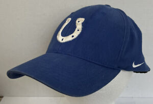 Indianapolis Colts Nike Hat Cap Stretch Fitted One Size Blue Logo NFL