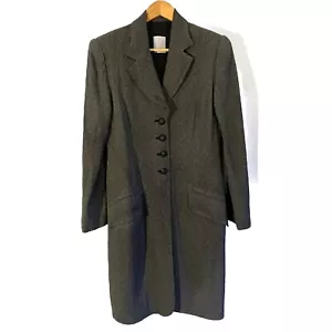 Vintage Thomaiy Size 10 Black And White Micro Polkadot 60s Tailored jacket - Picture 1 of 8