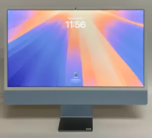 24-inch iMac M3 4.5K 8-Core CPU 10-Core GPU 8GB 256GB 3M717LL/A MQRQ3LL 4 Ports - Picture 1 of 5
