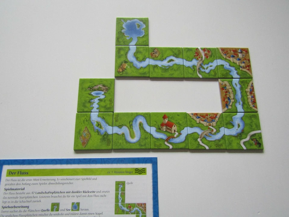 HANS IM GLÜCK Carcassonne - Der Fluss Mini Erweiterung (Neues Layout)
