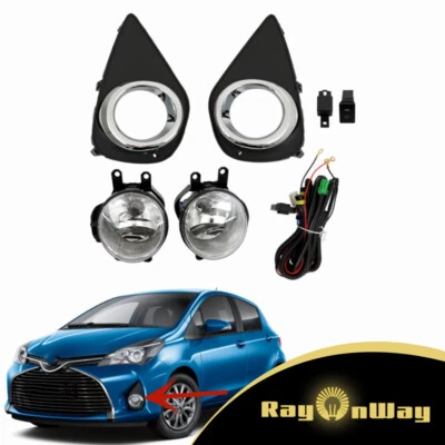 Kits de interruptores de luces antiniebla delanteras laterales rojas e izquierdas para Toyota Yaris 2015 2016 Foto 1 de 4