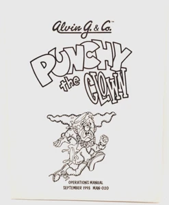 Punchy The Clown Pinball Service Manual - Alvin G & CO. - Picture 1 of 1