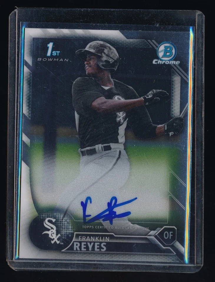 FRANKLIN REYES 2016 BOWMAN CHROME PROSPECT RC AUTO *CHICAGO WHITE SOX* - Image 1 of 1