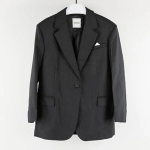 Sandro Damen Ana Notch Revers Anzugjacke schwarz/grau Größe 38/M - Bild 1 von 7