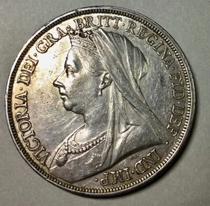 1893 LVI Queen Victoria Crown KM#783 Nice Coin Some Lustre Good Collector Coin - Picture 1 of 3