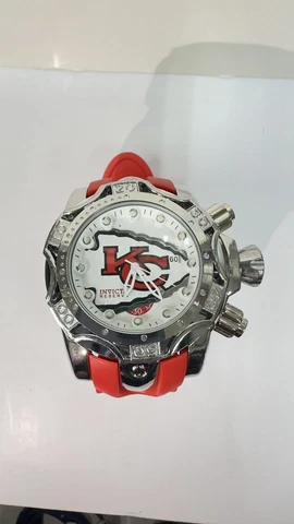 Men's Sports Waterproof Watch New Wristwatch Gifts for Cheifs Football Fans Cover