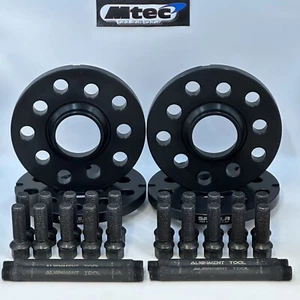 MTEC Staggered 12mm 15mm Black Alloy Wheel Spacers 5x112 BMW G20 G21 G30 - Picture 1 of 2