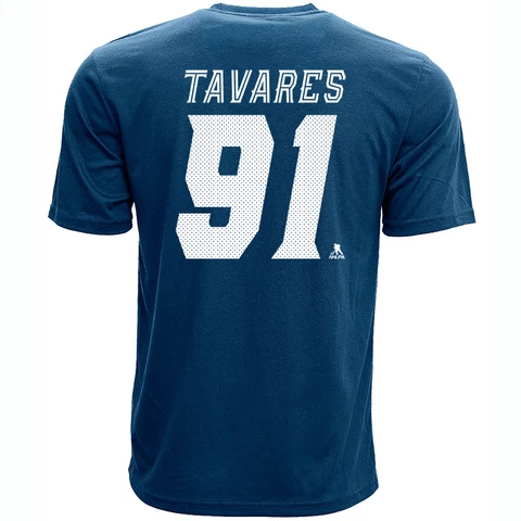 Men's Toronto Maple Leafs Levelwear John Tavares Name & Number NHL Blue T-Shirt Cover