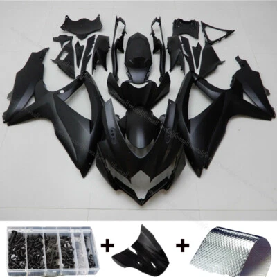 Carenado molde de inyección negro mate para Suzuki GSXR 600 750 2008 2009 2010 K8 ABS Foto 1 de 4