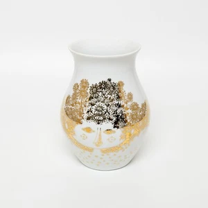 Pot Porcelaine Blanc Avec Décoration en Or ROSENTHAL Felicia Bjorn Wiinblad CM - Picture 1 of 5
