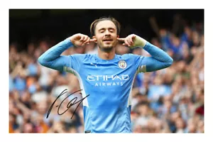 Impresión fotográfica autógrafa firmada por Jack Grealish Manchester City 2021/22 - Imagen 1 de 1