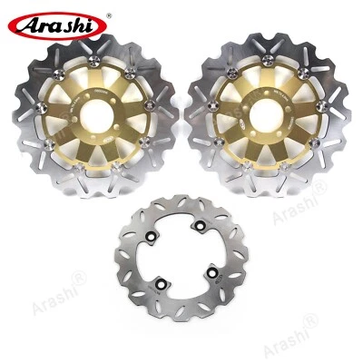 Front Rear Brake Discs Rotors For Kawasaki Ninja ZX6R ZX600 1998-2001 ZX636 2002 - Image 1 of 4