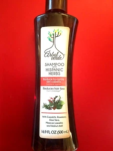 SHAMPOO ARBOL VERDE REDUCE LA CAIDA / WITH HISPANIC HERBS REDUCES HAIR LOSS - Picture 1 of 6