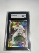 Sgc 10 Blaze Jordan 2021 Bowman 1st Prospect Chrome Mojo Mega Refractor #BCP-71