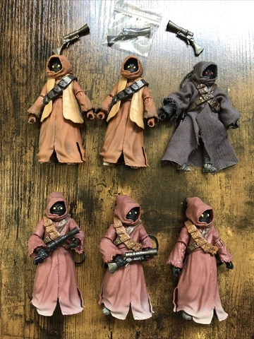 Star Wars The Black Series Lot Of Jawa 6” Scale Action Figures Loose Cover