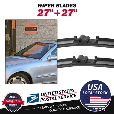 For Mercedes-Benz CL500 00-06 FRONT 27"&27" WINDSHIELD WIPER BLADE SET OEM - Image 1 of 4