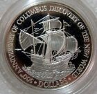 Belize 1989 Columbus Ship 25 Dollars Silver Coin,Proof