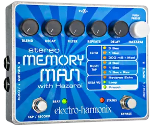 Pedale Effetti Electro-Harmonix Stereo Memory Man Con Hazarai Delay E Looper - Picture 1 of 1